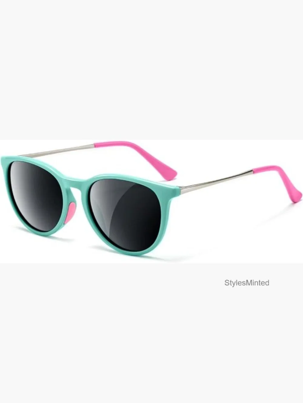 Kids Polarized Sunglasses Vintage Round UV400 Protection for Boys Girls 5-12